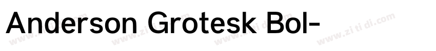 Anderson Grotesk Bol字体转换